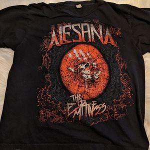Alesana the emptiness handprint unisex shirt